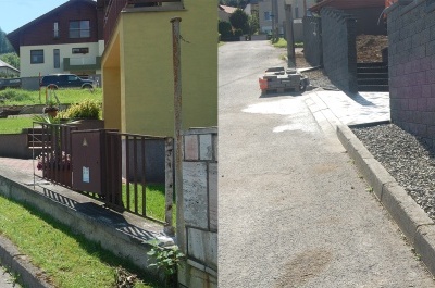 Schody, plot, zámková dlažba 33